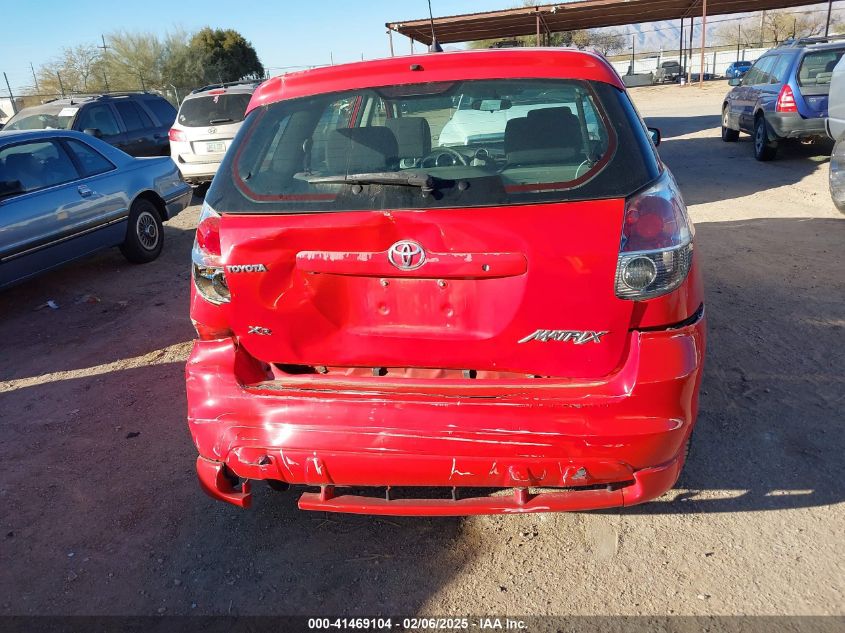 2006 Toyota Matrix Xr VIN: 2T1KR32E36B589195 Lot: 41469104