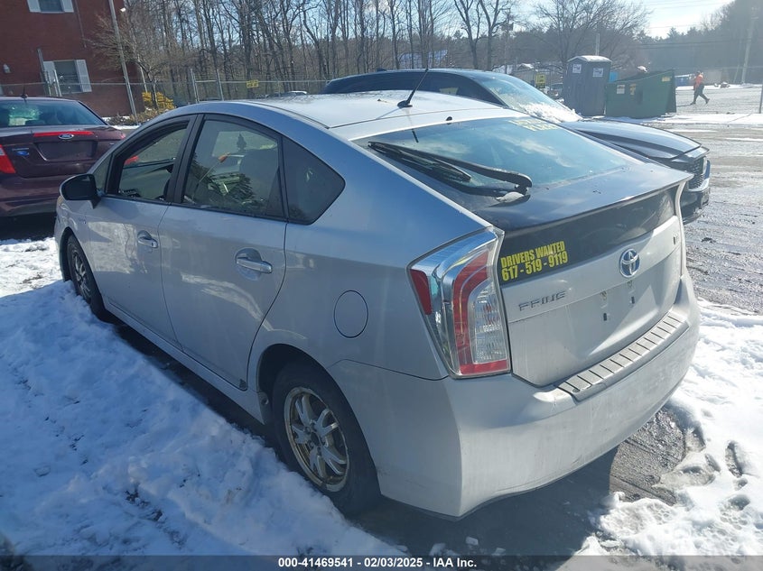 2013 TOYOTA PRIUS VIN: JTDKN3DU8D0338454