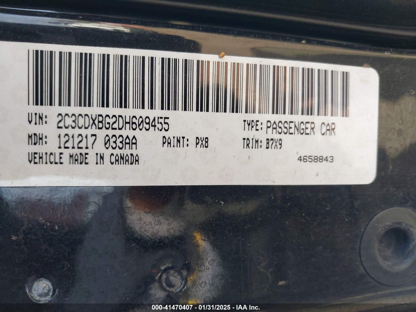 2013 DODGE CHARGER SE - 2C3CDXBG2DH609455