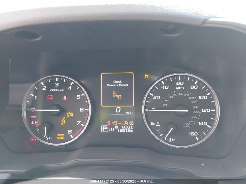 2024 Subaru Crosstrek Premium VIN: JF2GUADC1RH236122 Lot: 41472125