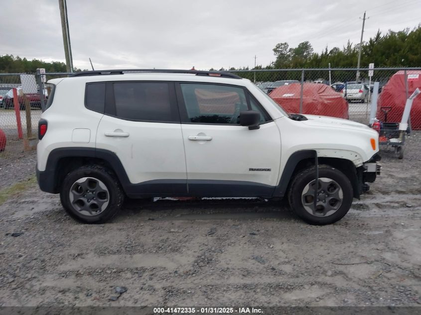 2017 Jeep Renegade Sport 4X4 VIN: ZACCJBAB9HPG14220 Lot: 41472335