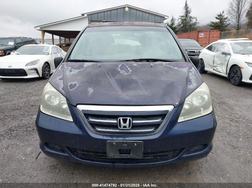 2007 Honda Odyssey Lx VIN: 5FNRL38207B135626 Lot: 43371161