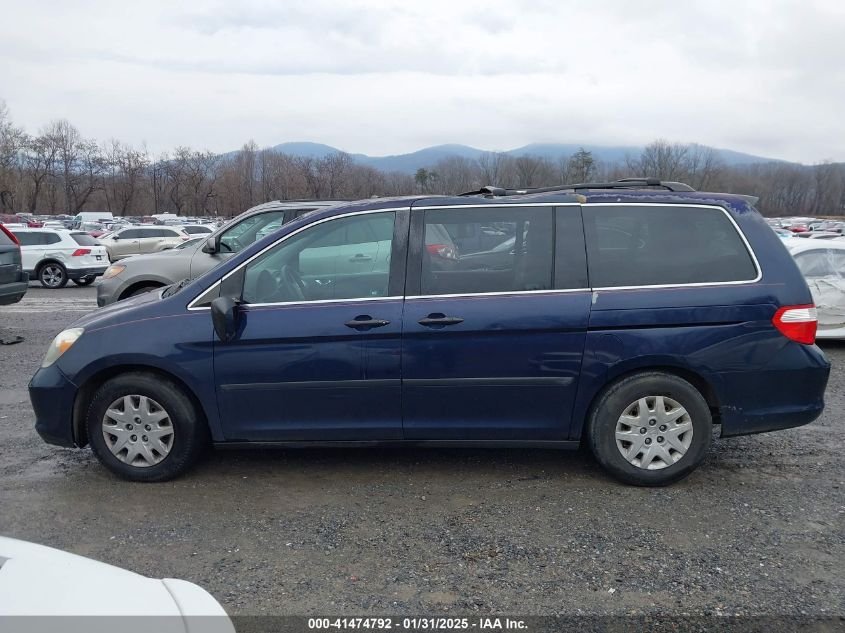 2007 Honda Odyssey Lx VIN: 5FNRL38207B135626 Lot: 43371161