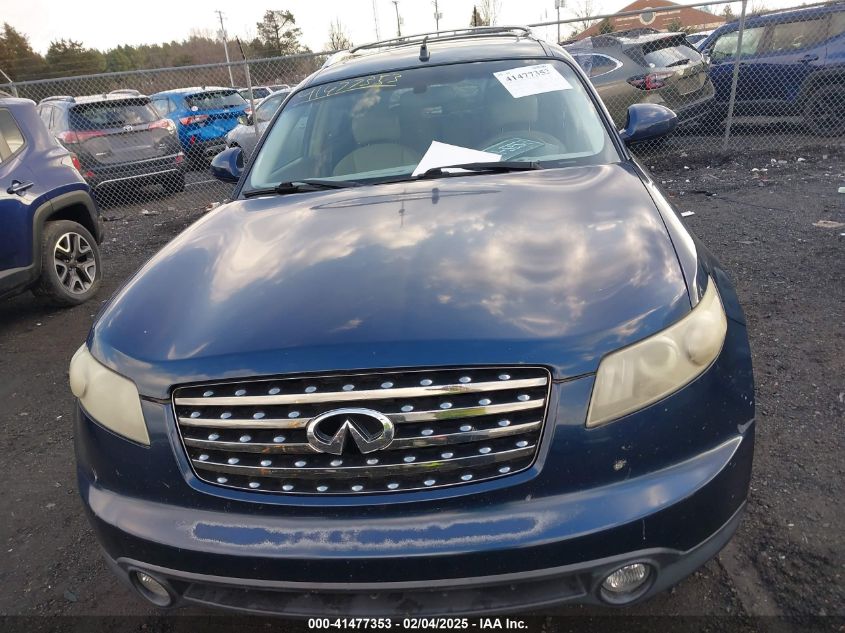 2005 Infiniti Fx35 VIN: JNRAS08U65X106294 Lot: 41477353