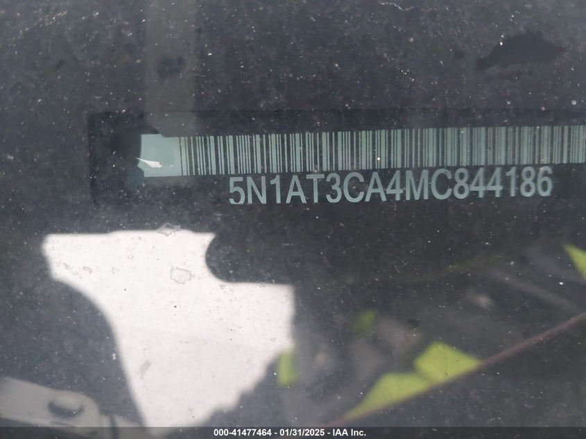 2021 NISSAN ROGUE VIN: 5N1AT3CA4MC844186