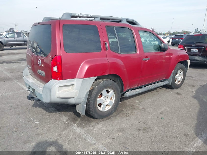 2008 NISSAN XTERRA VIN: 5N1AN08U18C504852