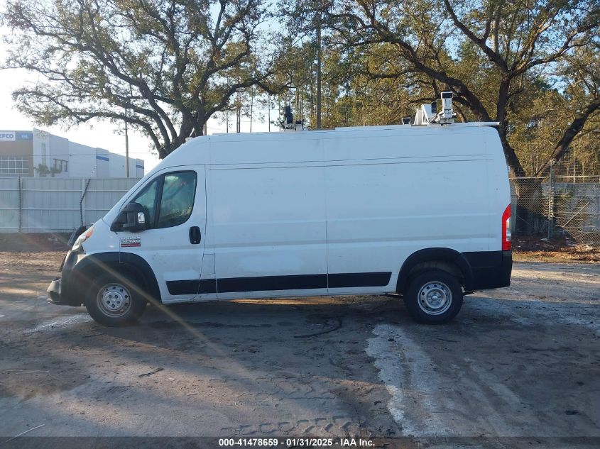 2021 Ram Promaster 2500 High Roof 159 Wb VIN: 3C6LRVDG2ME522835 Lot: 41478659