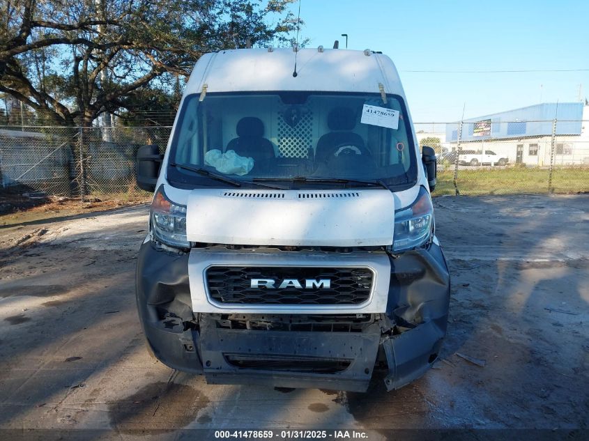 2021 Ram Promaster 2500 High Roof 159 Wb VIN: 3C6LRVDG2ME522835 Lot: 41478659