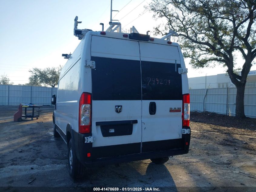 2021 Ram Promaster 2500 High Roof 159 Wb VIN: 3C6LRVDG2ME522835 Lot: 41478659