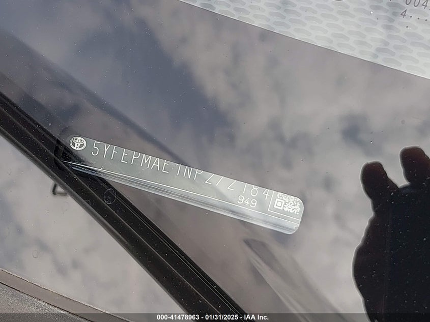 2022 TOYOTA COROLLA LE - 5YFEPMAE1NP272184