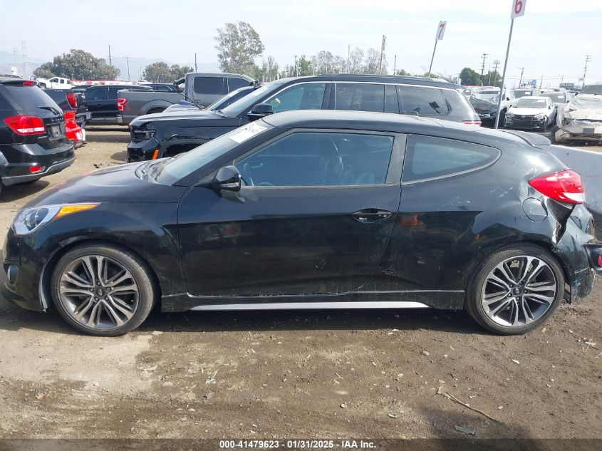 2016 Hyundai Veloster Turbo VIN: KMHTC6AE8GU2R5625 Lot: 41479623