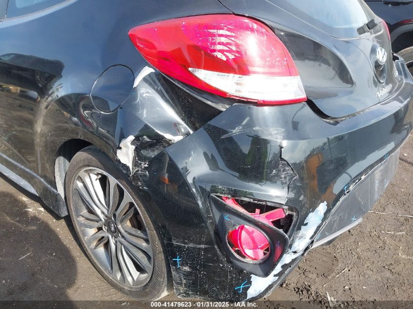 2016 Hyundai Veloster Turbo VIN: KMHTC6AE8GU2R5625 Lot: 41479623