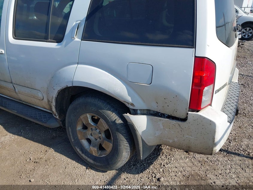 2006 NISSAN PATHFINDER VIN: 5N1AR18W26C680012