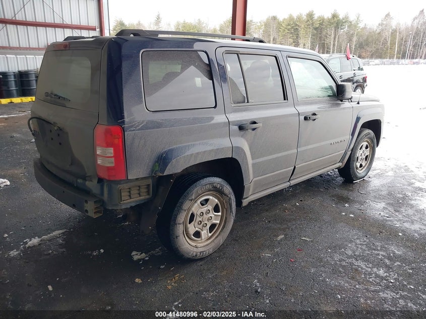 2017 JEEP PATRIOT SPORT 4X4 - 1C4NJRBB2HD128167