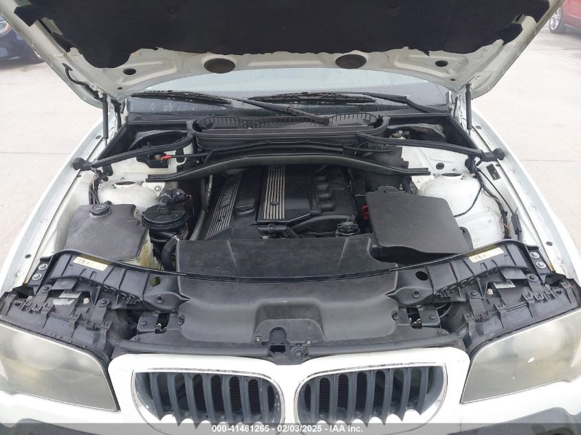 2005 BMW X3 3.0I VIN: WBXPA93475WD17444 Lot: 41481265