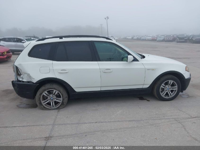 2005 BMW X3 3.0I VIN: WBXPA93475WD17444 Lot: 41481265
