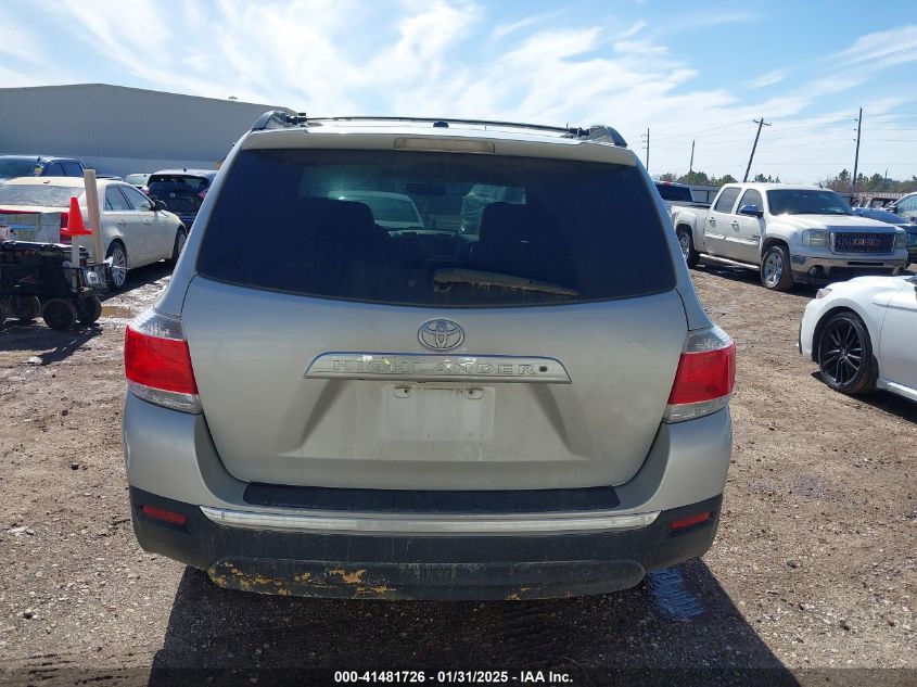 2013 Toyota Highlander Plus/Se VIN: 5TDZK3EH1DS114772 Lot: 41481726