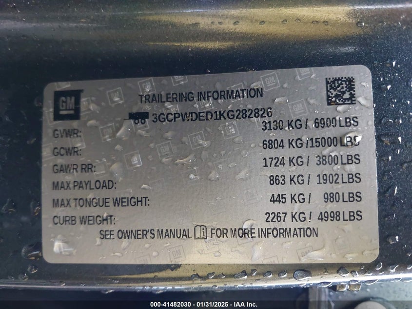 2019 CHEVROLET SILVERADO 1500 RST - 3GCPWDED1KG282826