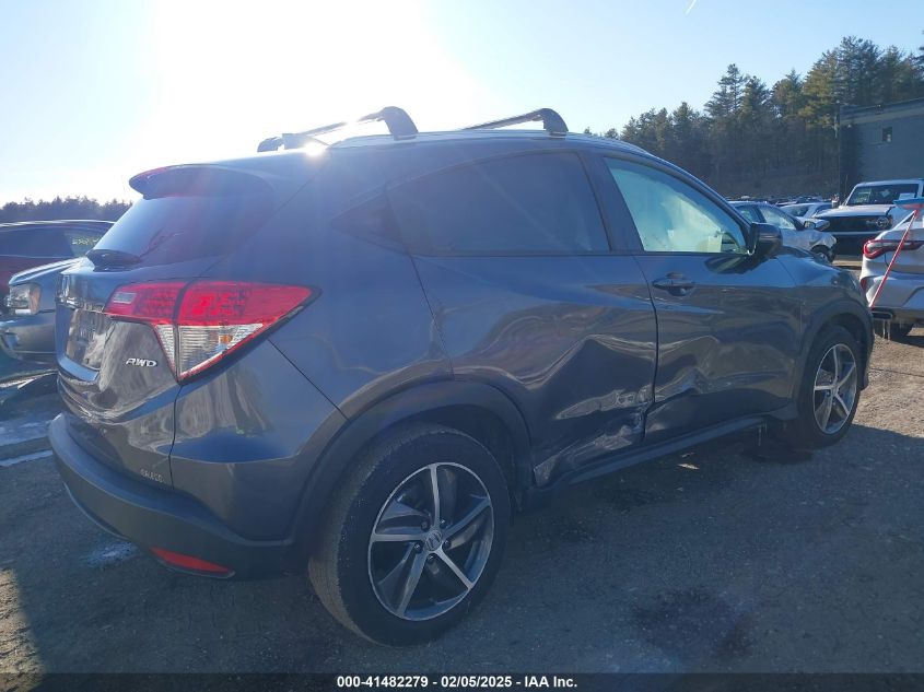 2021 Honda Hr-V Awd Ex-L VIN: 3CZRU6H7XMM724565 Lot: 41482279