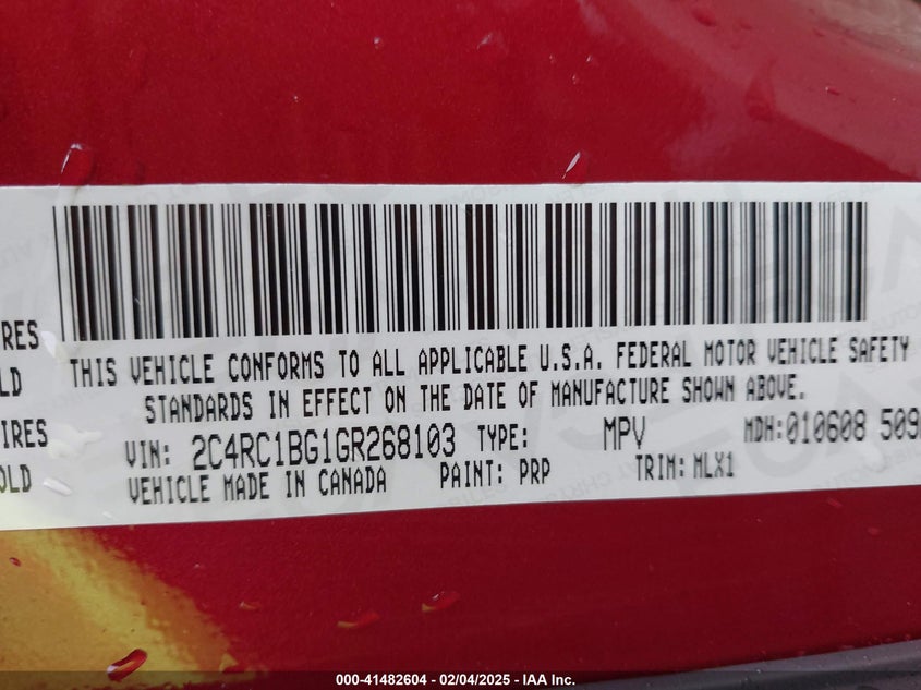 2016 CHRYSLER TOWN & COUNTRY TOURING - 2C4RC1BG1GR268103