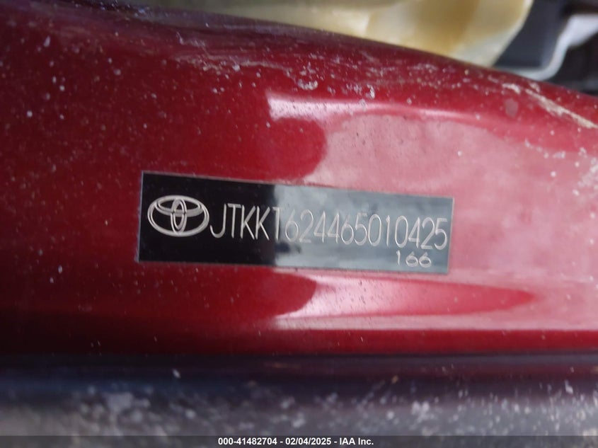 2006 SCION XA VIN: JTKKT624465010425