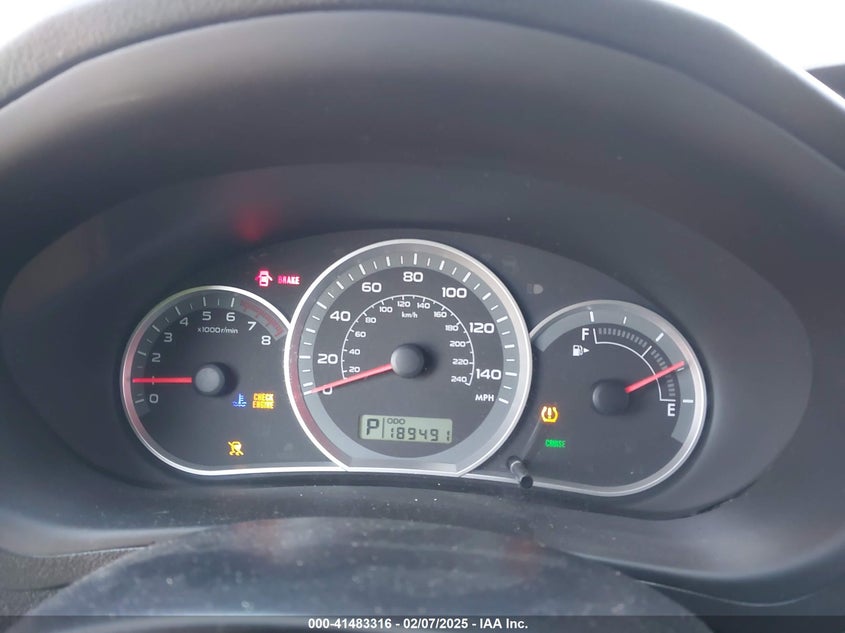 2009 SUBARU IMPREZA OUTBACK SPORT VIN: JF1GH63659H801005