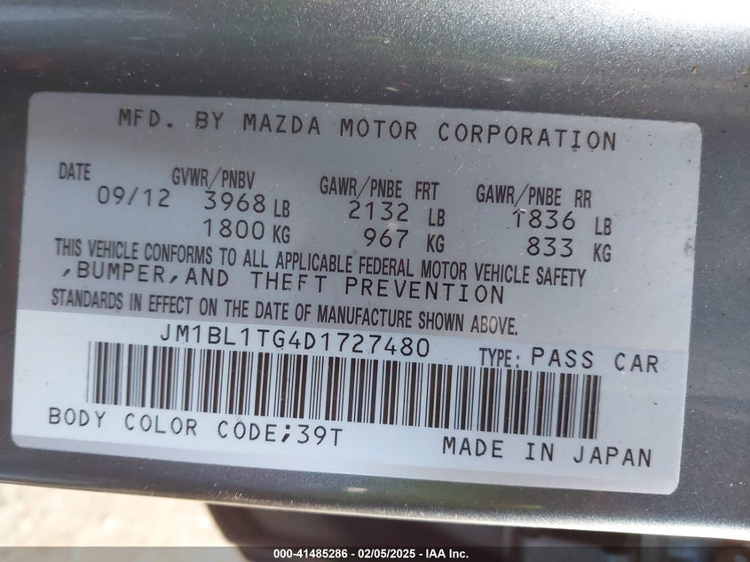 2013 MAZDA MAZDA3 I SV - JM1BL1TG4D1727480