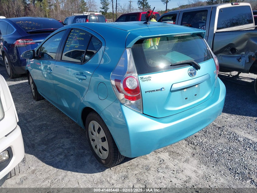 2012 TOYOTA PRIUS C VIN: JTDKDTB3XC1029655