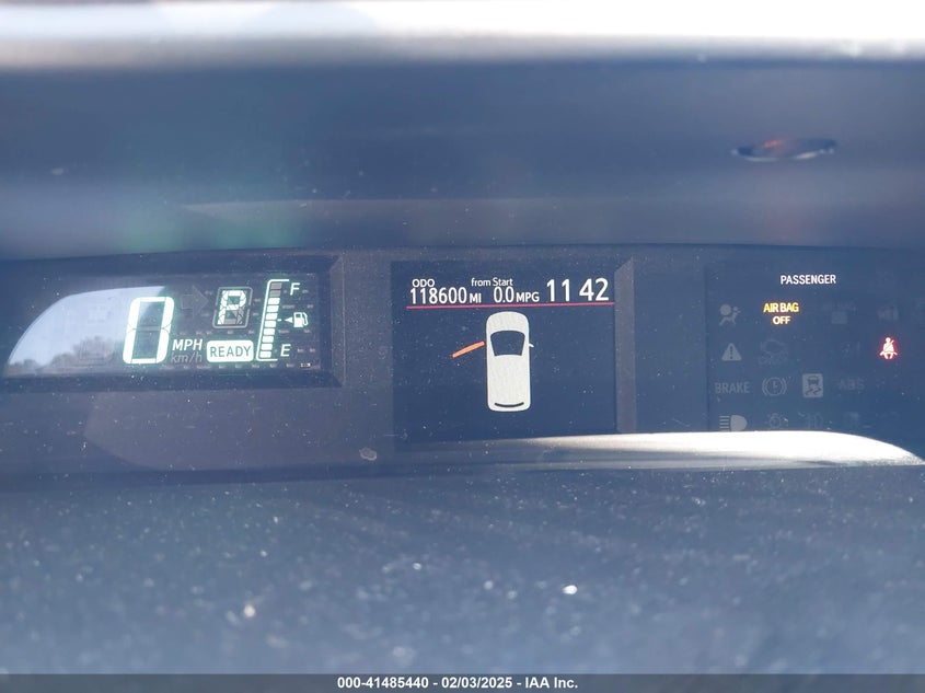 2012 TOYOTA PRIUS C VIN: JTDKDTB3XC1029655