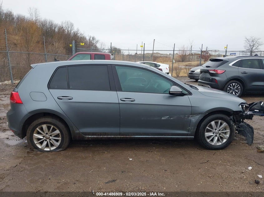 2015 VOLKSWAGEN GOLF TSI S 4-DOOR - 3VW217AU4FM032954