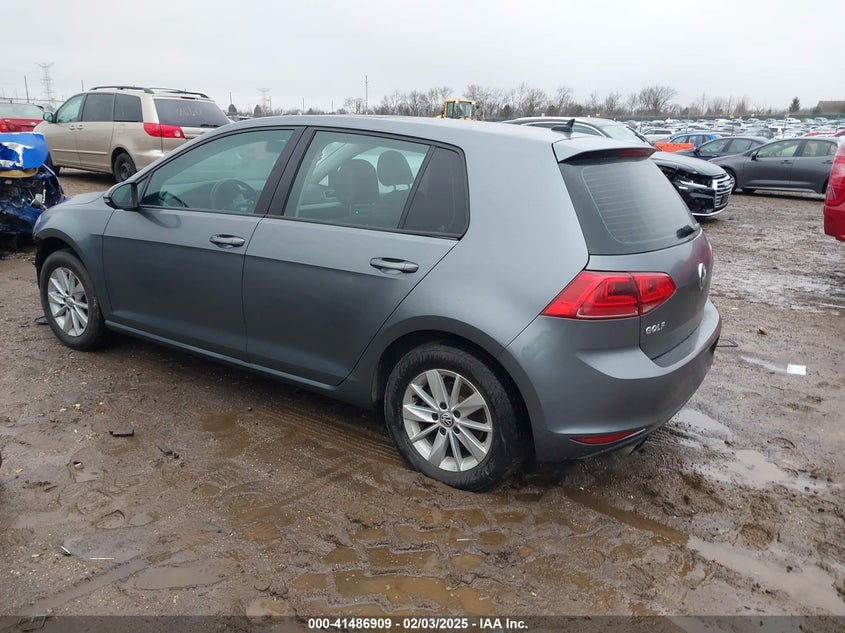 2015 VOLKSWAGEN GOLF TSI S 4-DOOR - 3VW217AU4FM032954