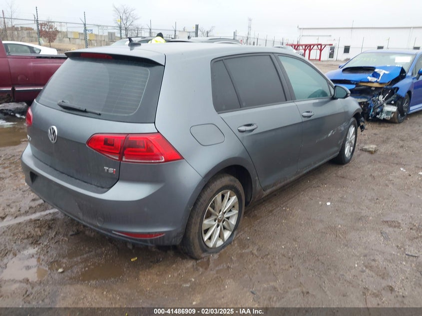 2015 VOLKSWAGEN GOLF TSI S 4-DOOR - 3VW217AU4FM032954