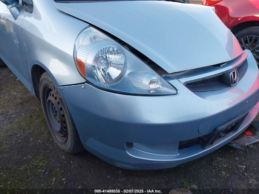 2007 Honda Fit VIN: JHMGD384X7S037694 Lot: 41488035
