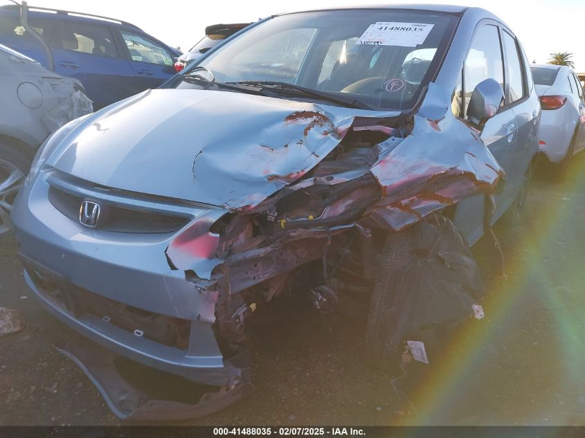 2007 Honda Fit VIN: JHMGD384X7S037694 Lot: 41488035