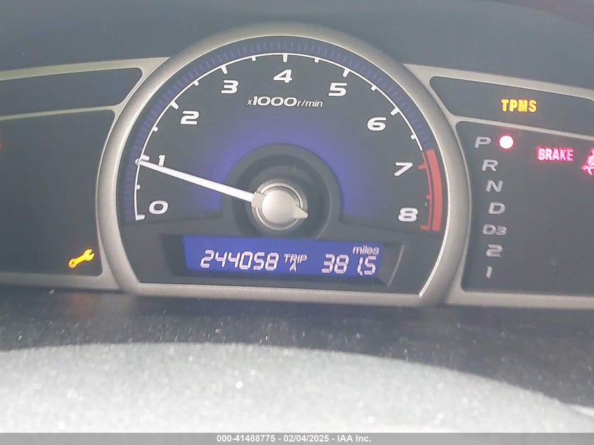 2008 HONDA CIVIC VIN: 1HGFA16958L003684