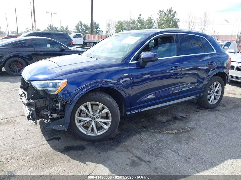 Vin: wa1decf33m1036703, lot: 41980656, audi q3 premium 45 tfsi s line quattro tiptronic 20212