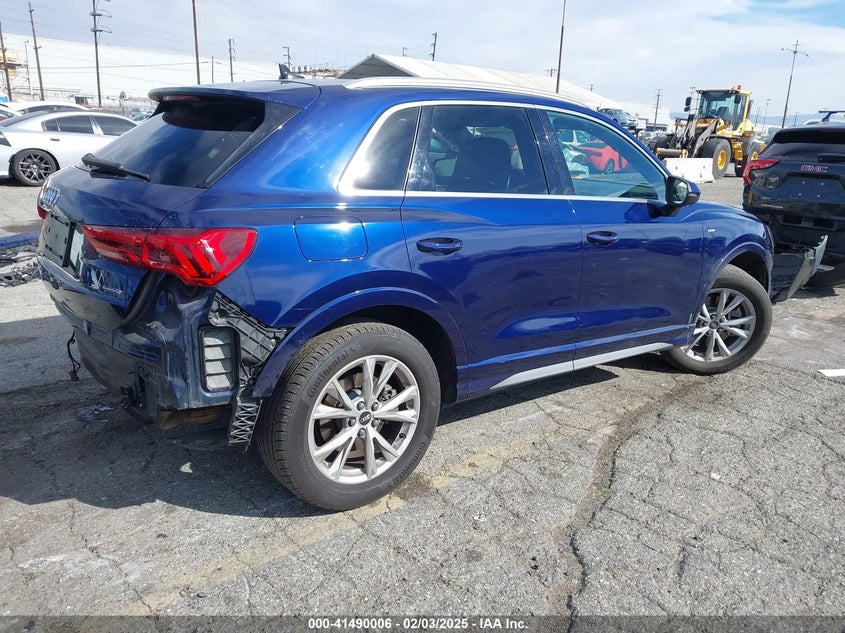 Vin: wa1decf33m1036703, lot: 41980656, audi q3 premium 45 tfsi s line quattro tiptronic 20214