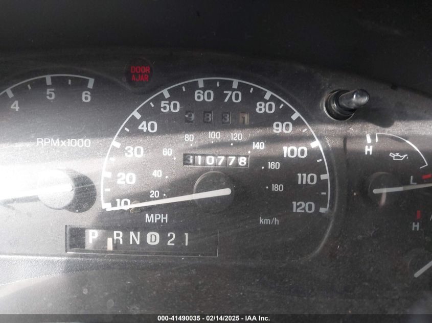 2000 Mercury Mountaineer VIN: 4M2ZU66E9YUJ31251 Lot: 41490035