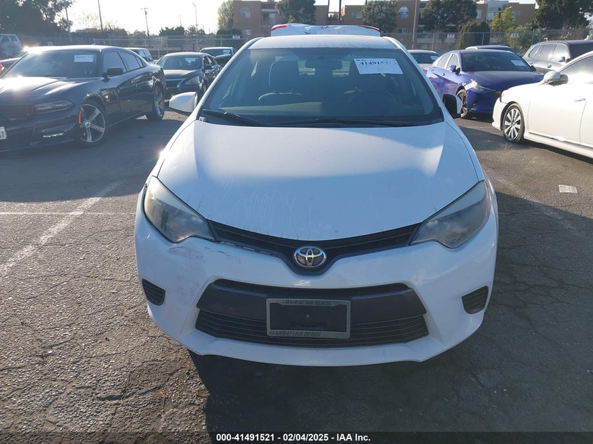 2016 TOYOTA COROLLA VIN: 5YFBURHE6GP497928