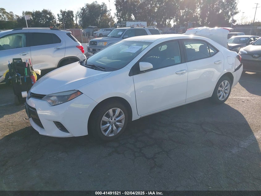 2016 TOYOTA COROLLA VIN: 5YFBURHE6GP497928