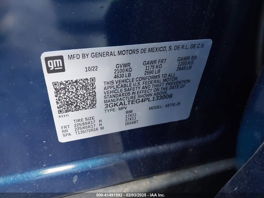 2023 GMC TERRAIN AWD SLE - 3GKALTEG4PL133008