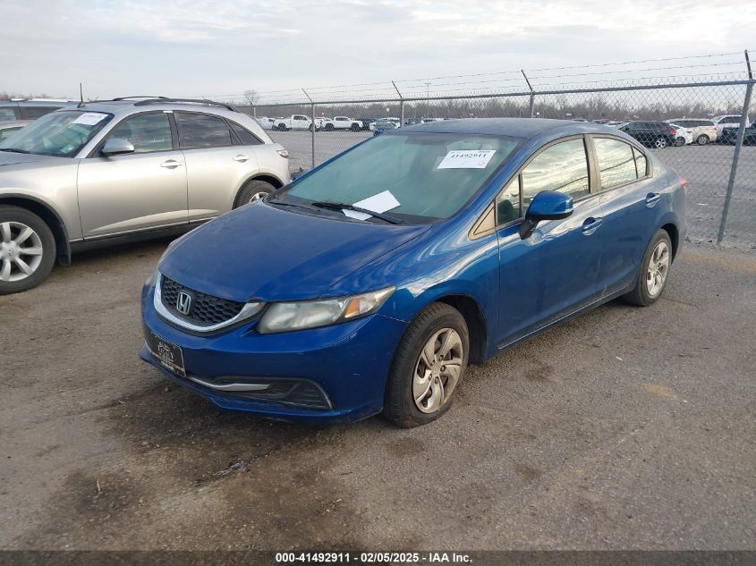 VIN 2HGFB2F59DH561206 2013 HONDA CIVIC no.2