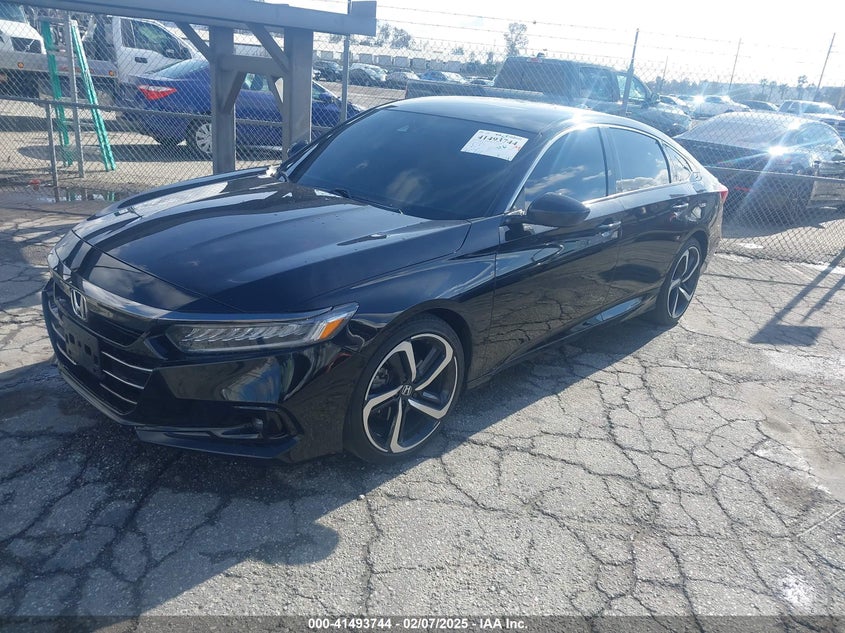 2021 HONDA ACCORD 1.5L I-4 DI, DOHC, V(VIN: 1HGCV1F38MA109622
