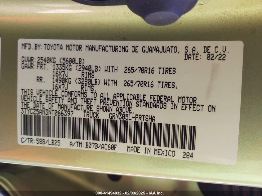 2022 TOYOTA TACOMA TRD PRO - 3TYCZ5AN3NT066397