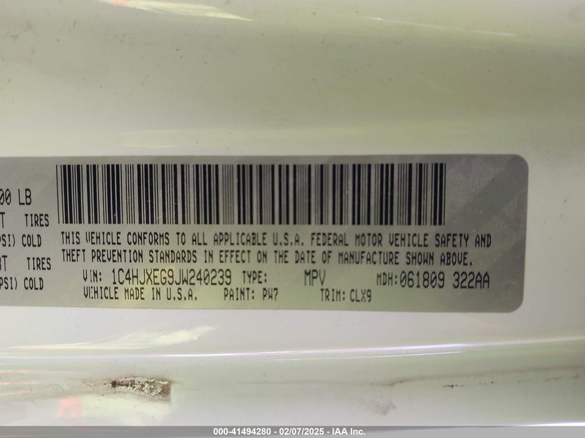 2018 JEEP WRANGLER UNLIMITED SAHARA 4X4 - 1C4HJXEG9JW240239