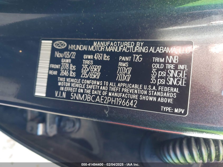 2023 HYUNDAI TUCSON SEL - 5NMJBCAE2PH196642