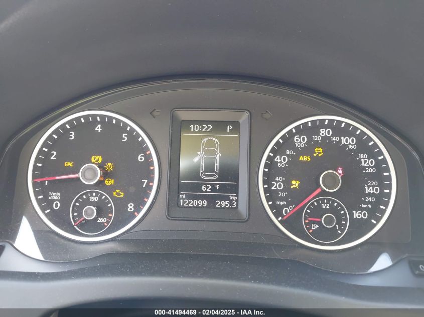 2016 Volkswagen Tiguan S VIN: WVGAV7AX4GW562982 Lot: 41494469