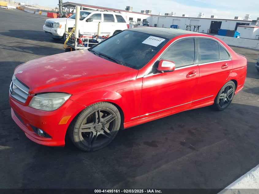 2008 MERCEDES-BENZ C VIN: WDDGF56X98R037463