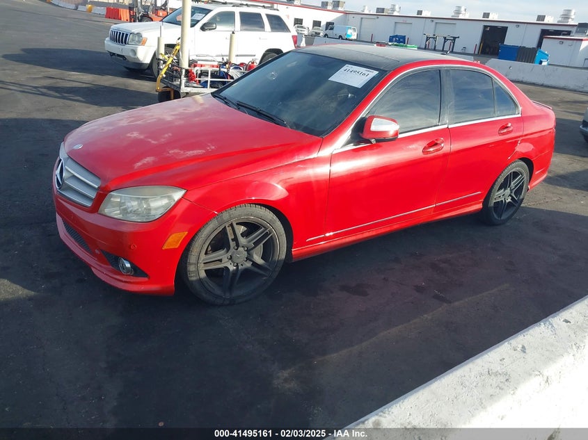 2008 MERCEDES-BENZ C VIN: WDDGF56X98R037463