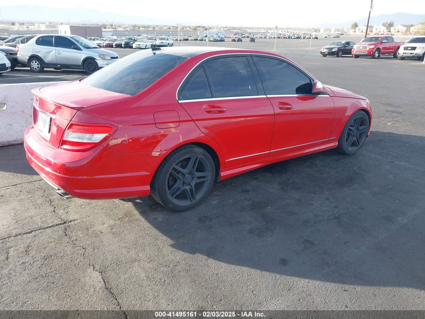 2008 MERCEDES-BENZ C VIN: WDDGF56X98R037463